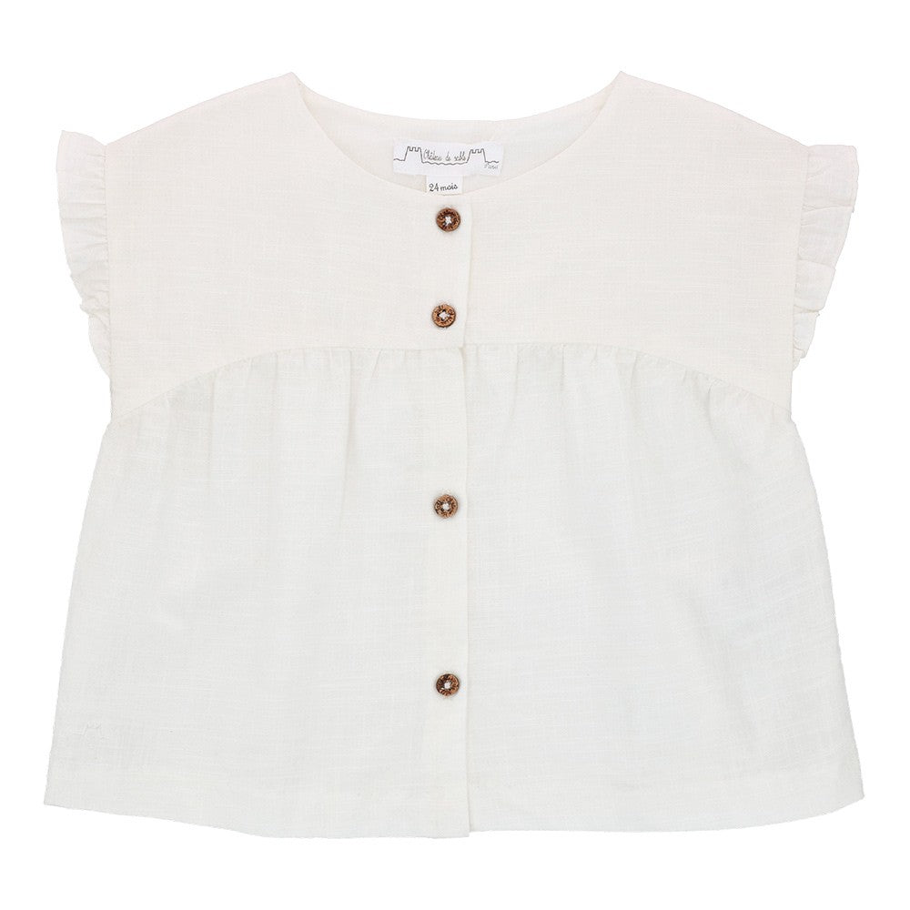 Ruffle sleeve blouse