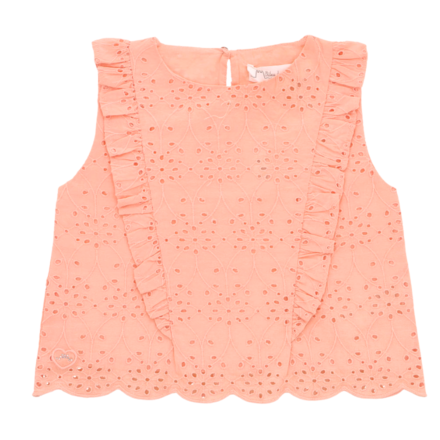 Eyelet lace blouse