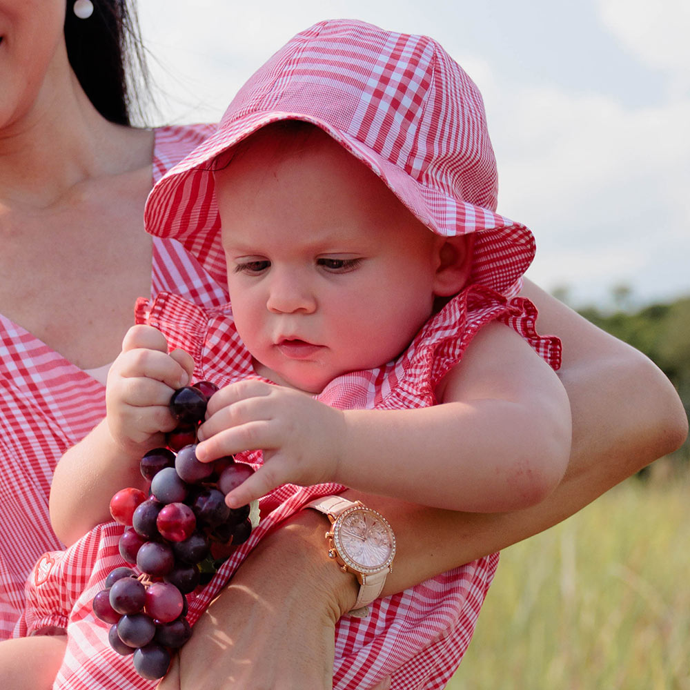 Chequered sunhat