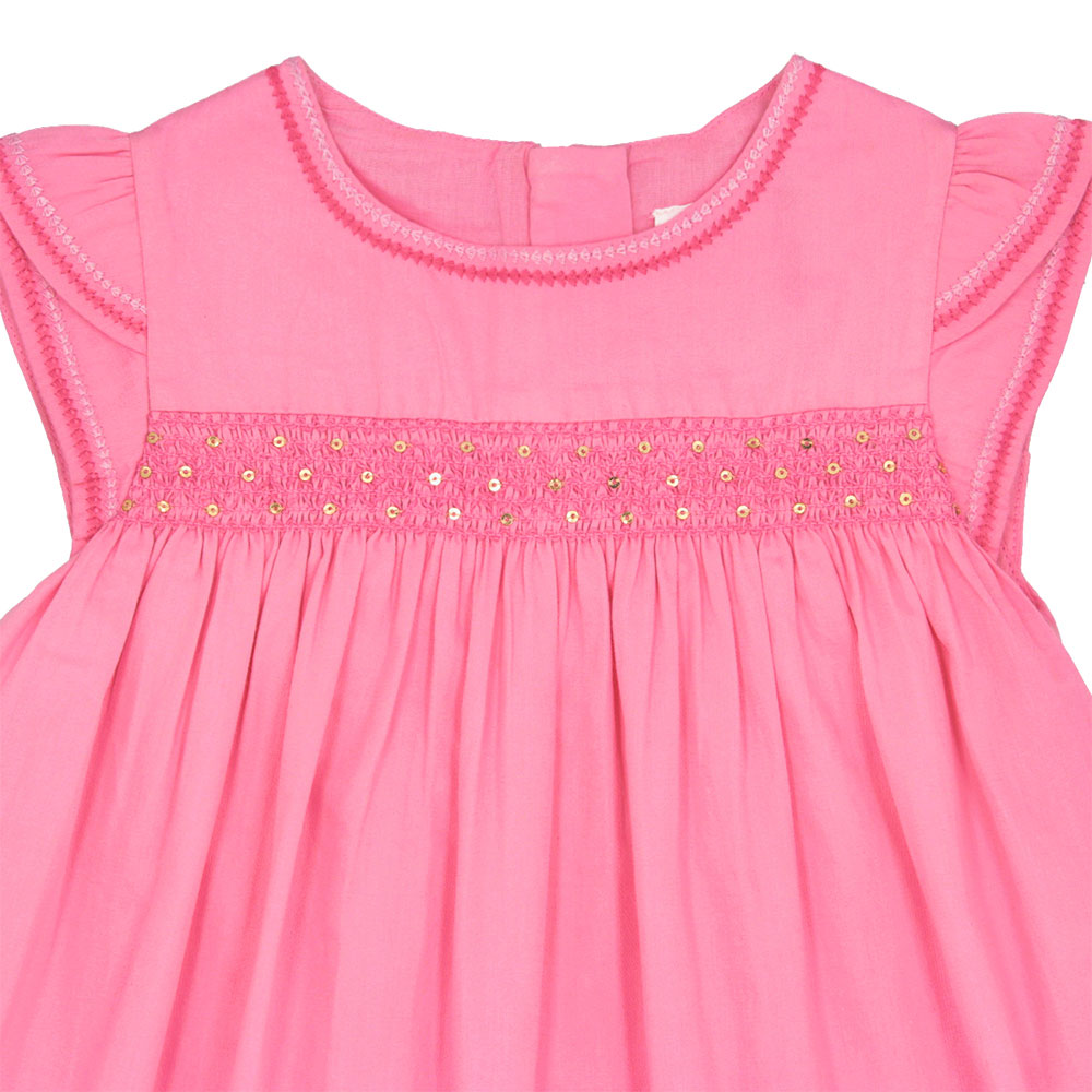 Smocked sequin dress