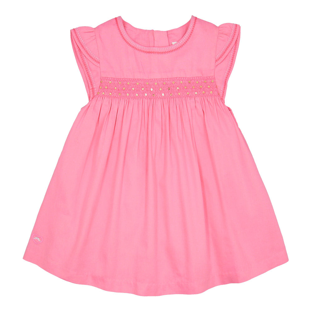 Smocked sequin dress