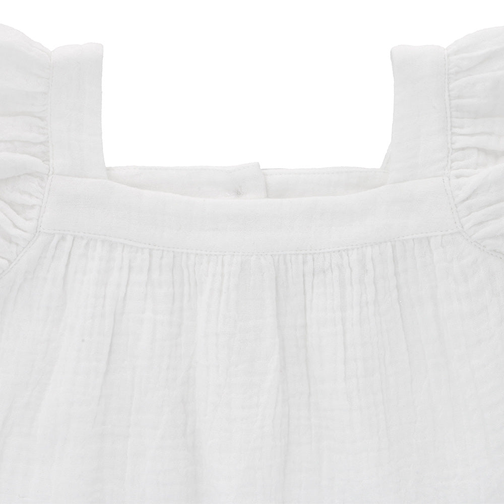 Flounce sleeve blouse
