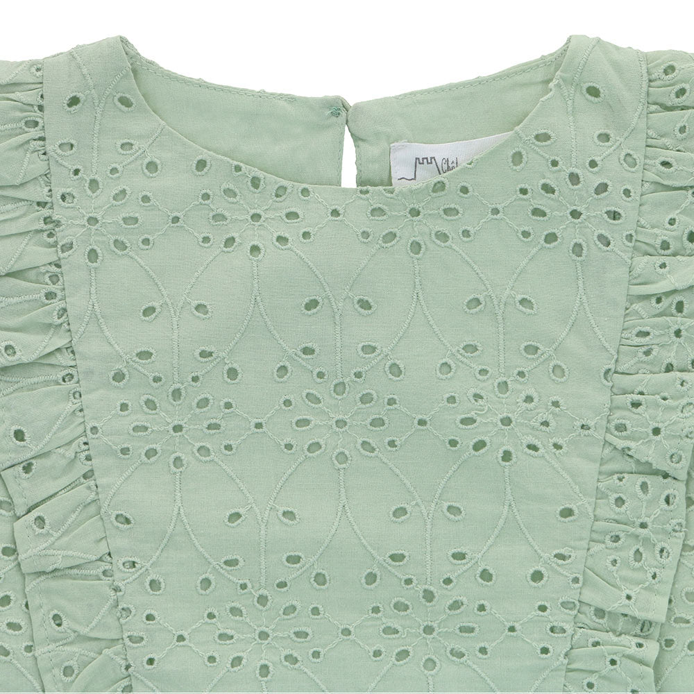 Eyelet lace blouse