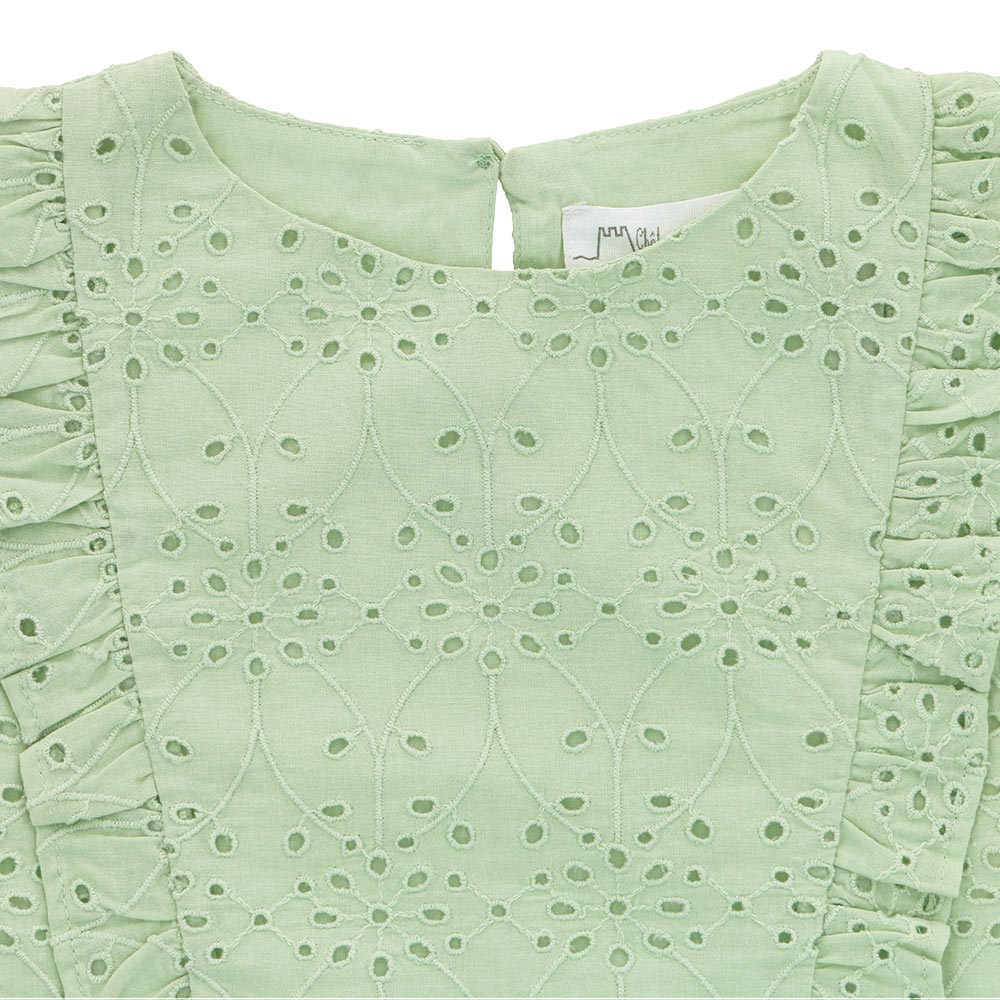 Eyelet lace blouse