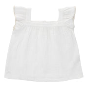 Flounce sleeve blouse