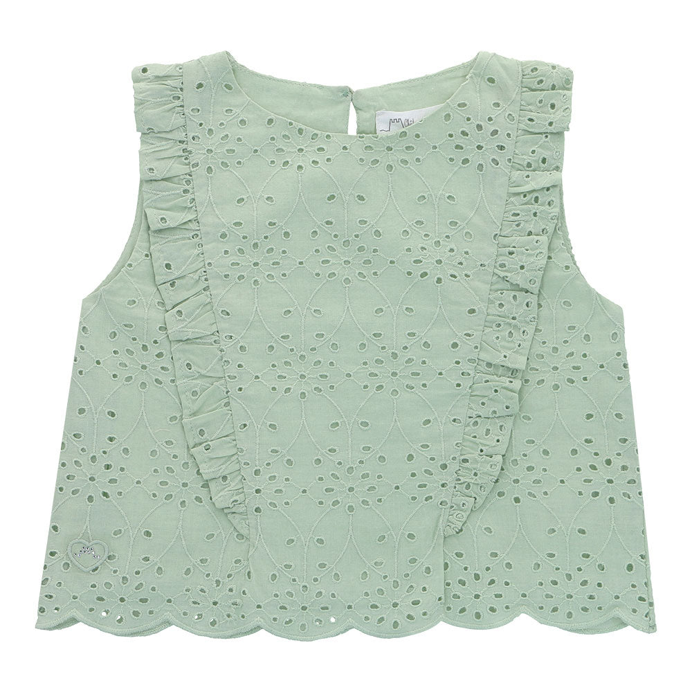 Eyelet lace blouse