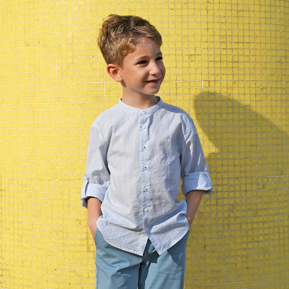 Roll-up sleeve shirt