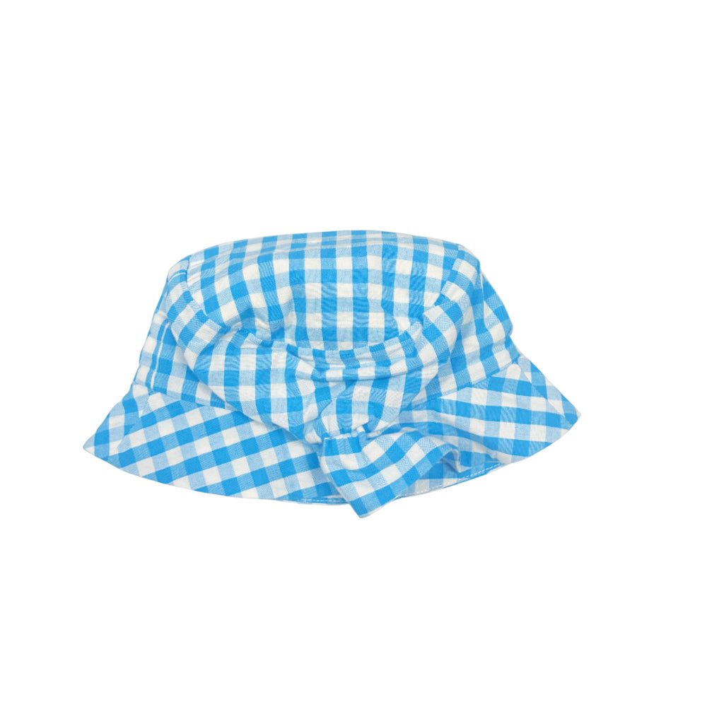 Seersucker bucket hat