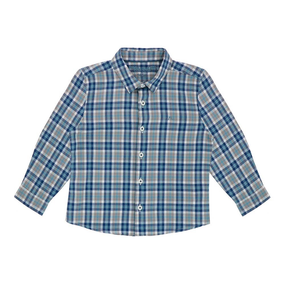 Brushed cotton check shirt