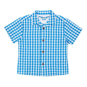 Seersucker vichy check shirt