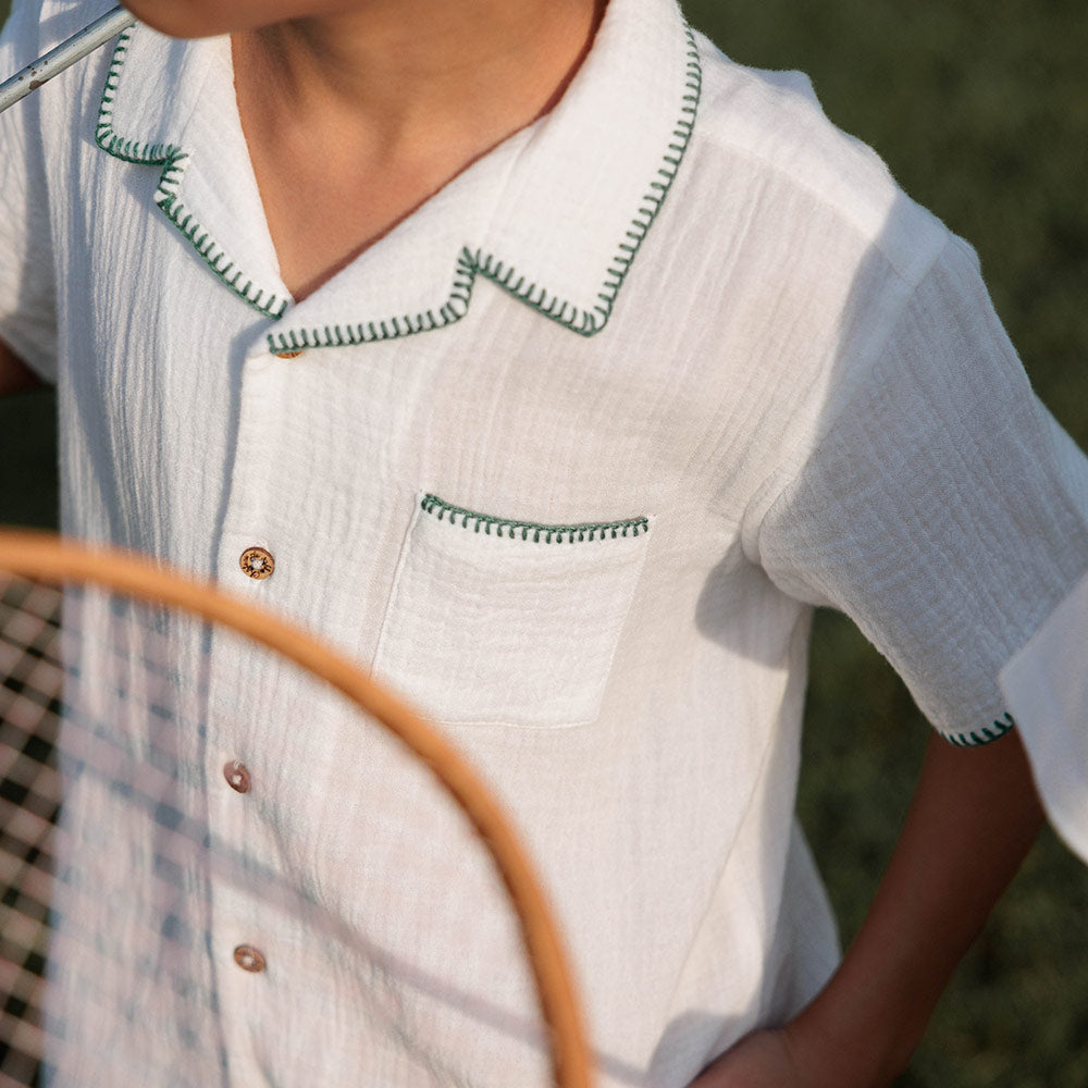 Cotton gauze shirt