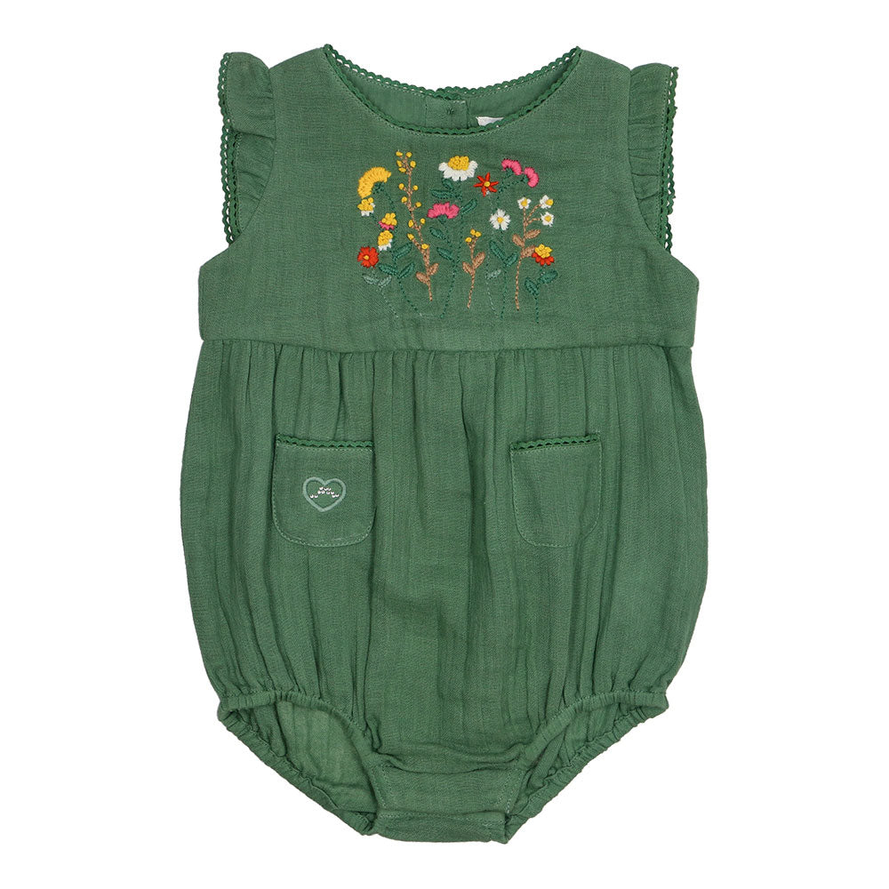 Embroidered playsuit