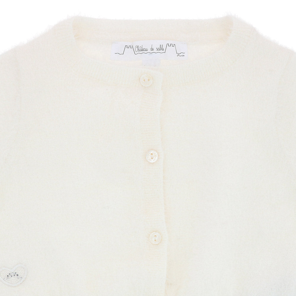 Fluffy cropped cardigan