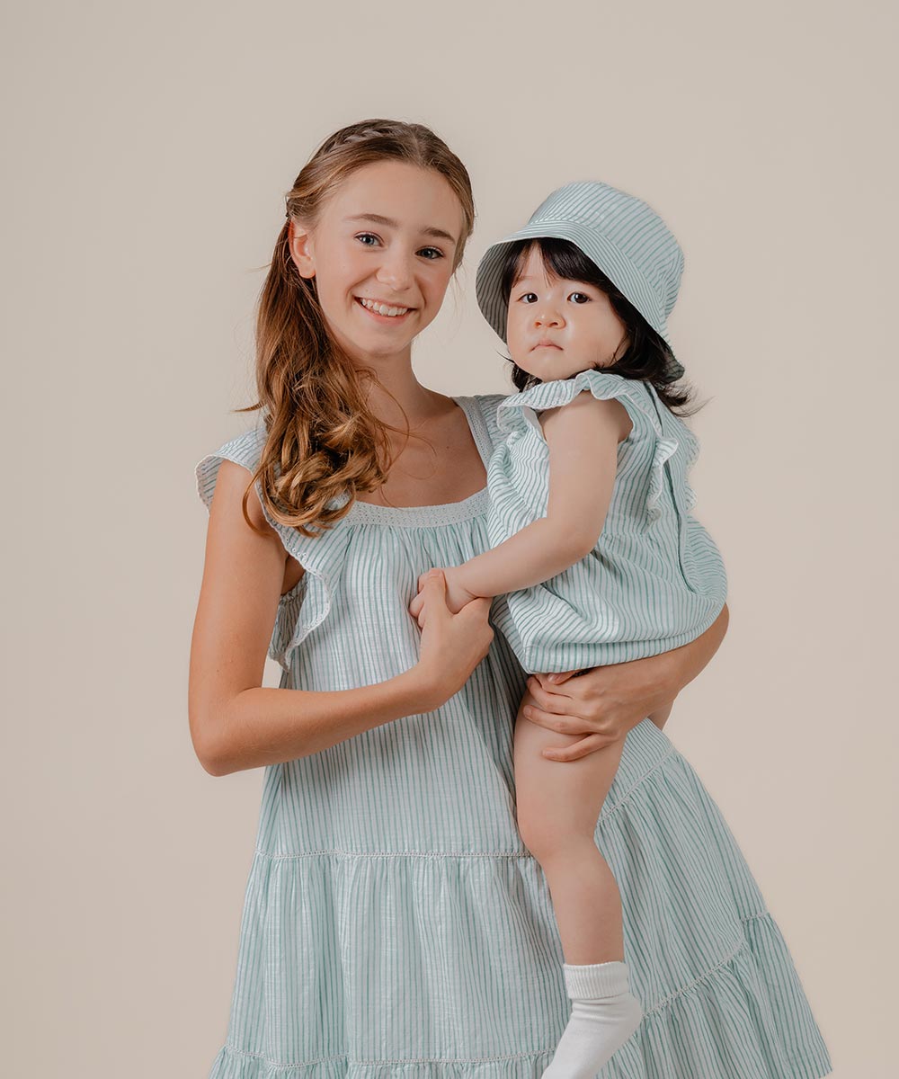 Flounce sleeve playsuit