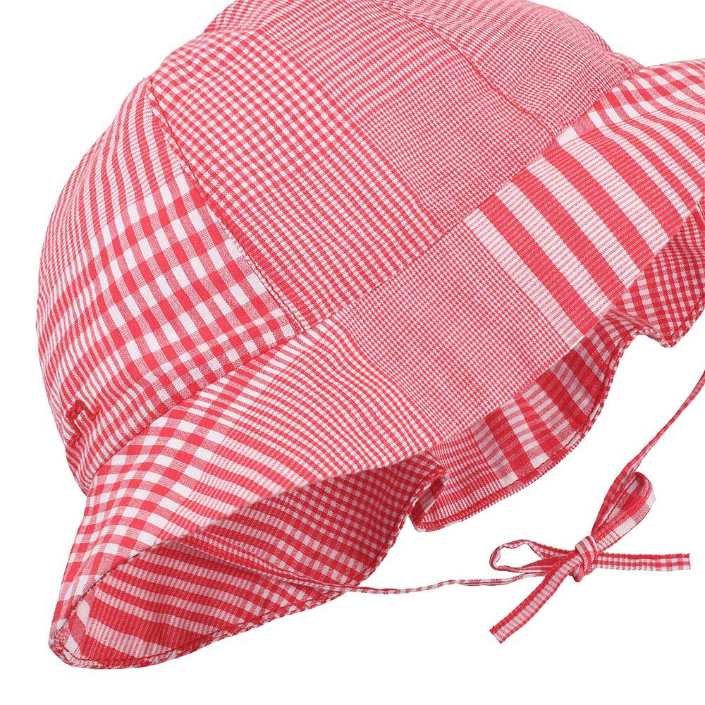 Chequered sunhat