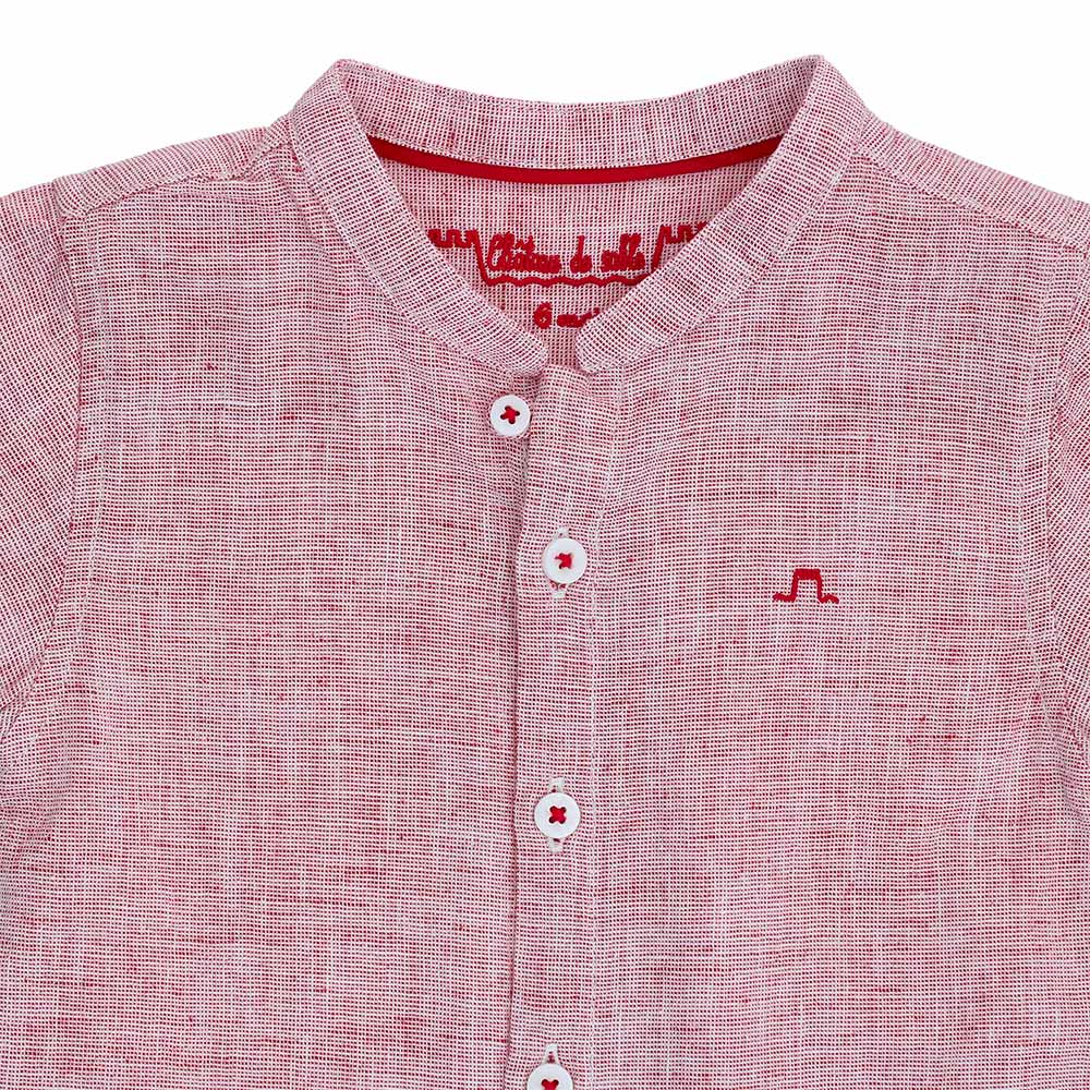 Mao Collar romper shirt