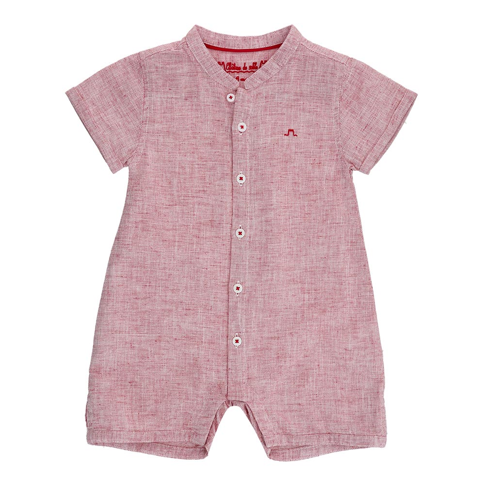 Mao Collar romper shirt