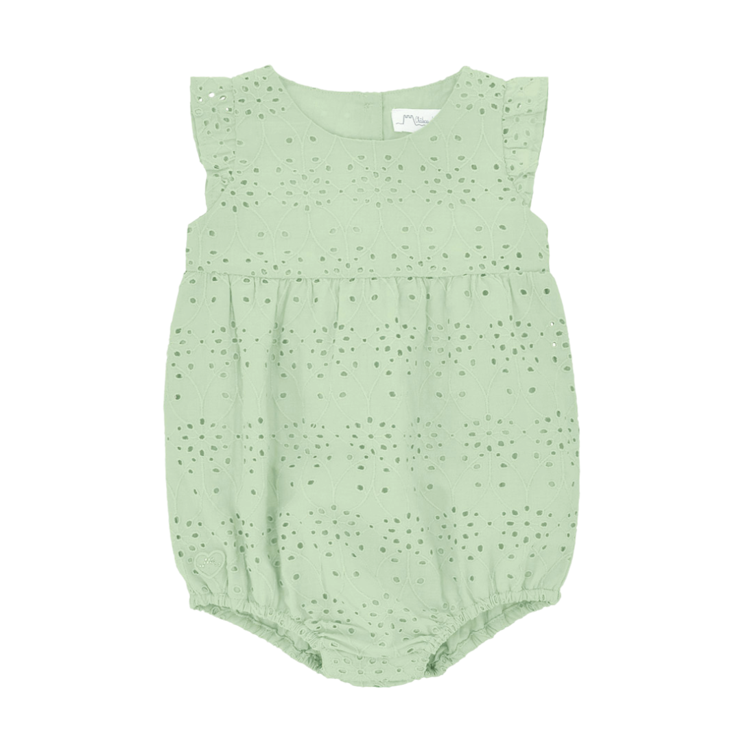 Eyelet lace playsuit
