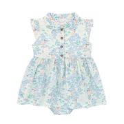 Printed romper dress