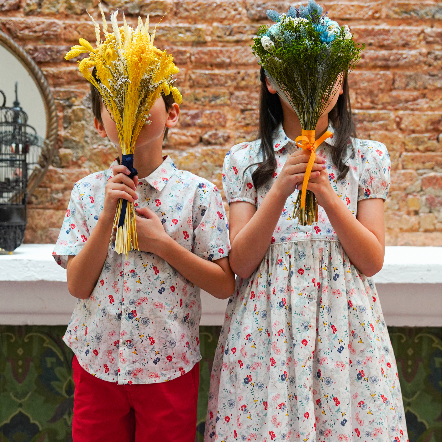 Spring Festival printed dress