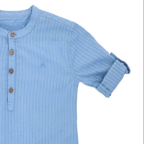 Roll-up sleeve shirt