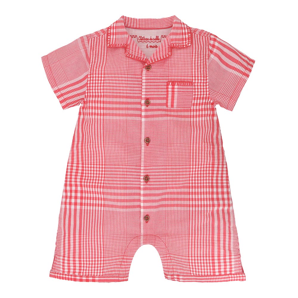 Chequered romper