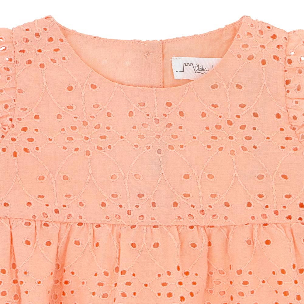 Eyelet lace playsuit