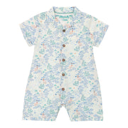 Printed romper shirt