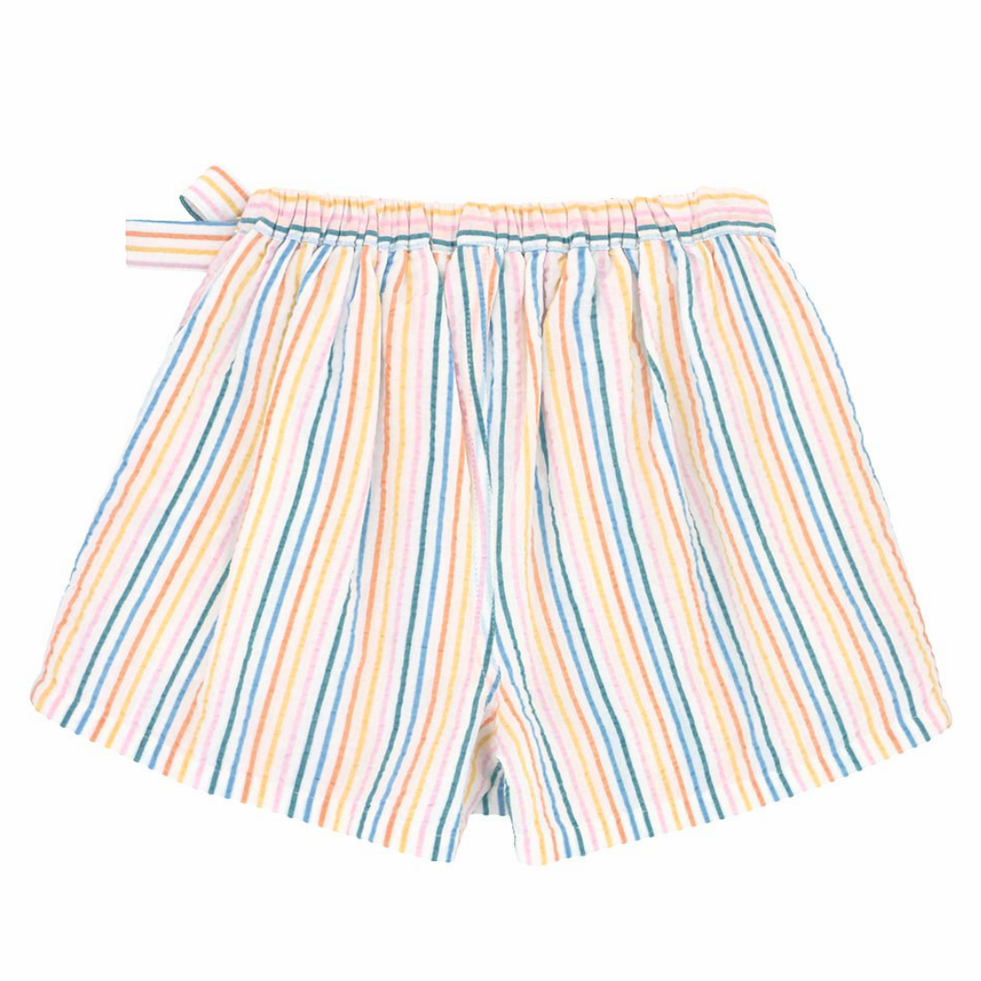 Seersucker skorts