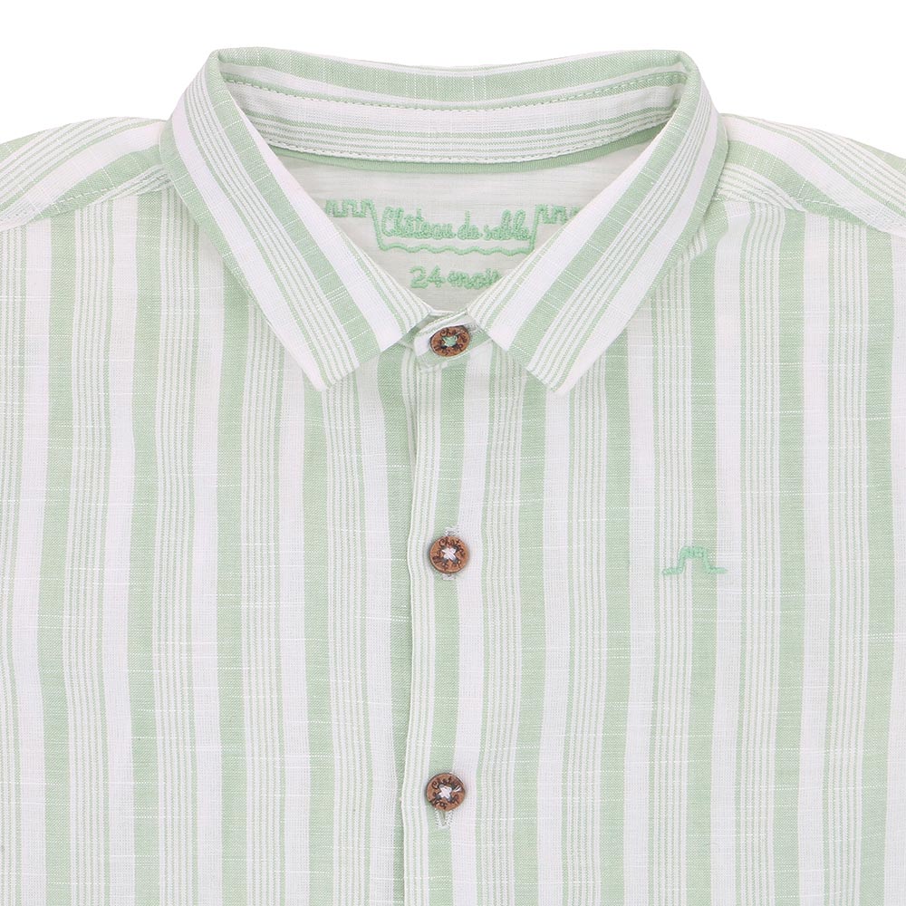 Striped short sleeve shirt