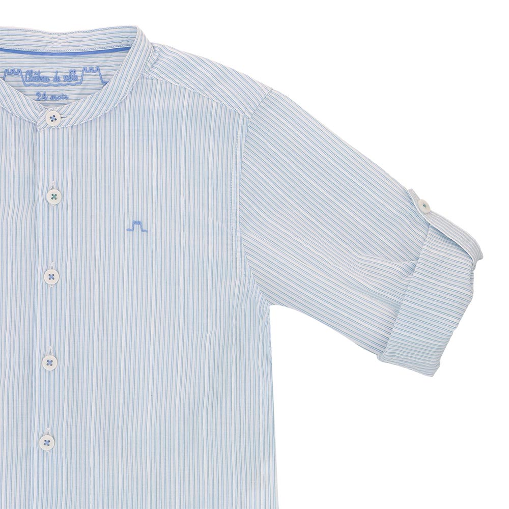 Roll-up sleeve shirt