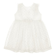 Tulle dress with flower applique