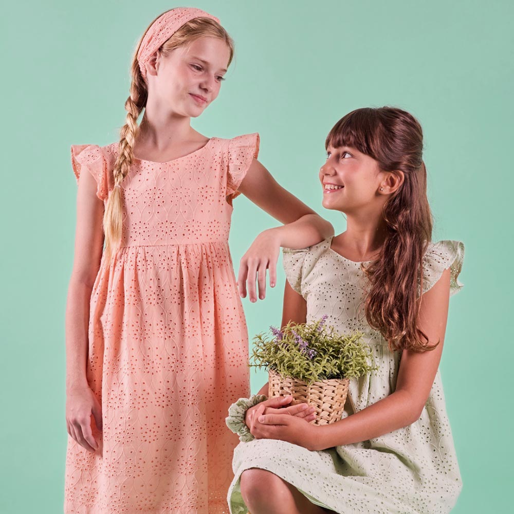Eyelet lace dress