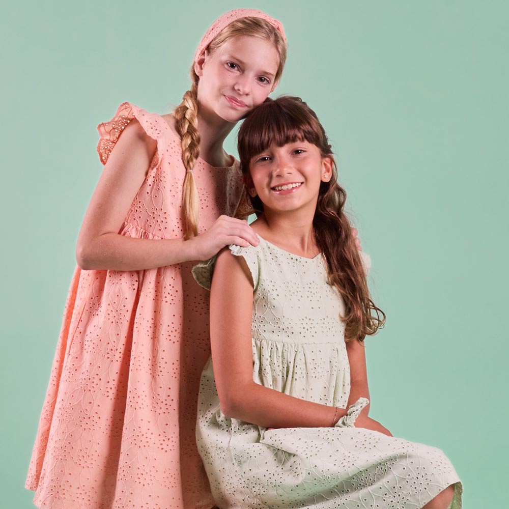 Eyelet lace dress