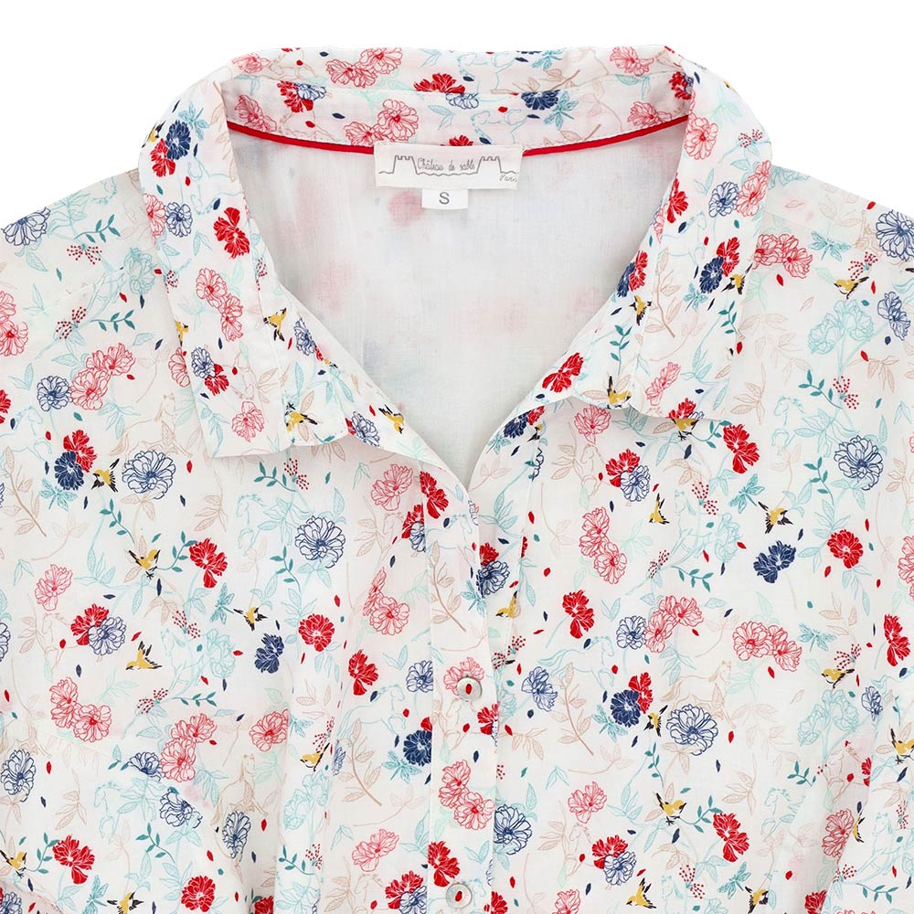 Spring Festival printed lady's dress